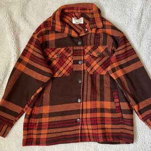 Plaid flannel jacket
